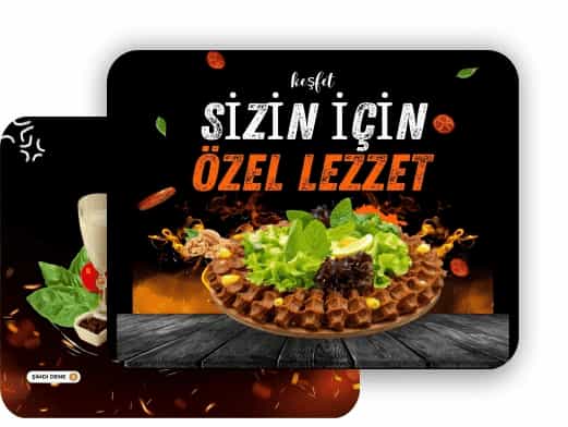 Mevzubahis çiğköfte özel lezzet sunumu, marul ve nar ekşili servis tabağı