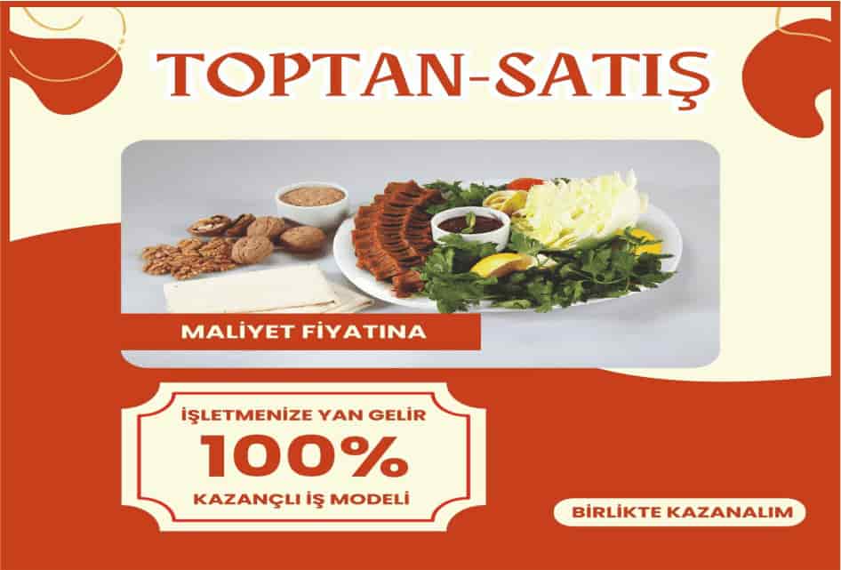 toptan çiğköfte satış uygun fiyat kazançlı iş modeli Mevzubahis